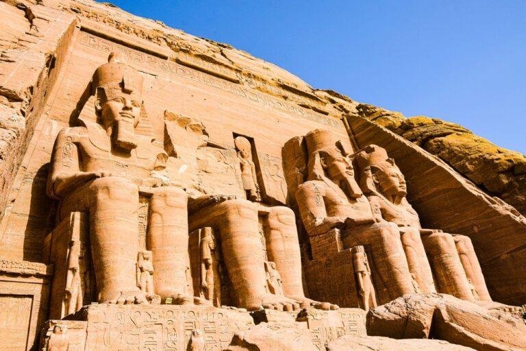 Abu Simbel Tour from Aswan – colossal statues of Ramesses II at sunrise