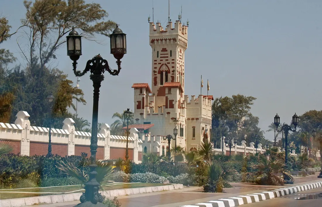 Montaza gardens in mild Alexandria weather