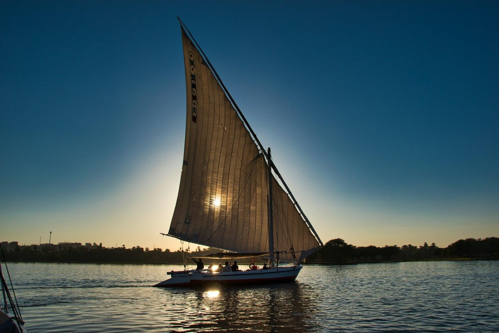 Aswan nile felucca sunset