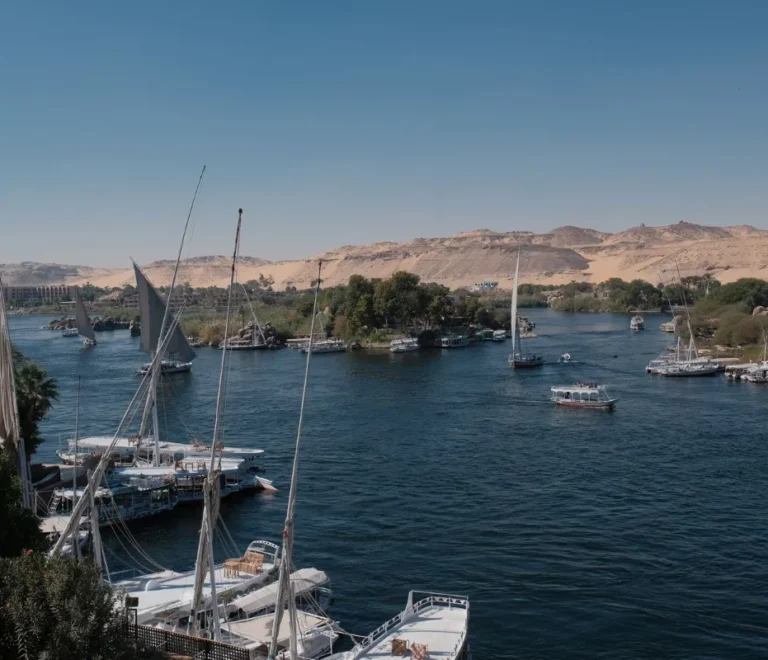 Aswan or Luxor Nile scenery comparison