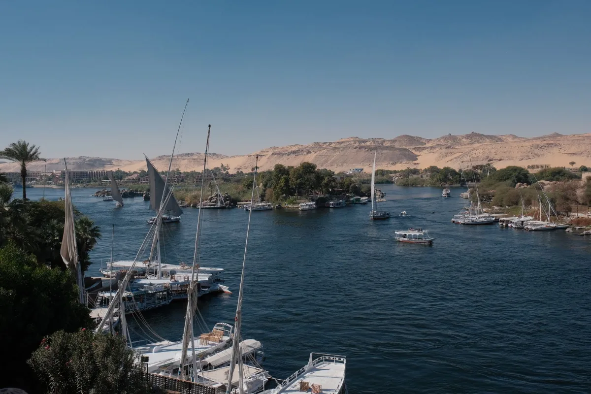 Aswan or Luxor Nile scenery comparison