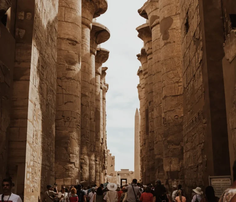 Best time to visit Egypt - Luxor temple in clear weather