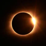 Total solar eclipse diamond ring effect visible during an Egypt solar eclipse tour