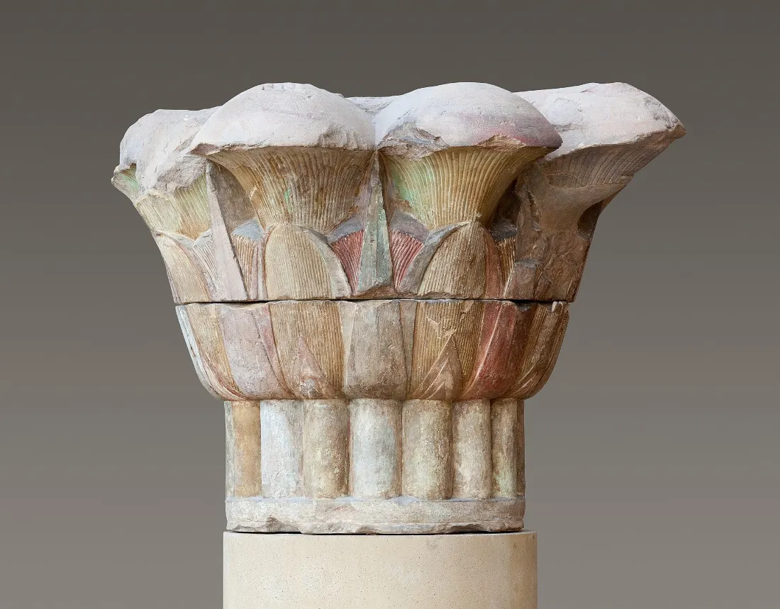 Papyrus columns in Egyptian temple architecture