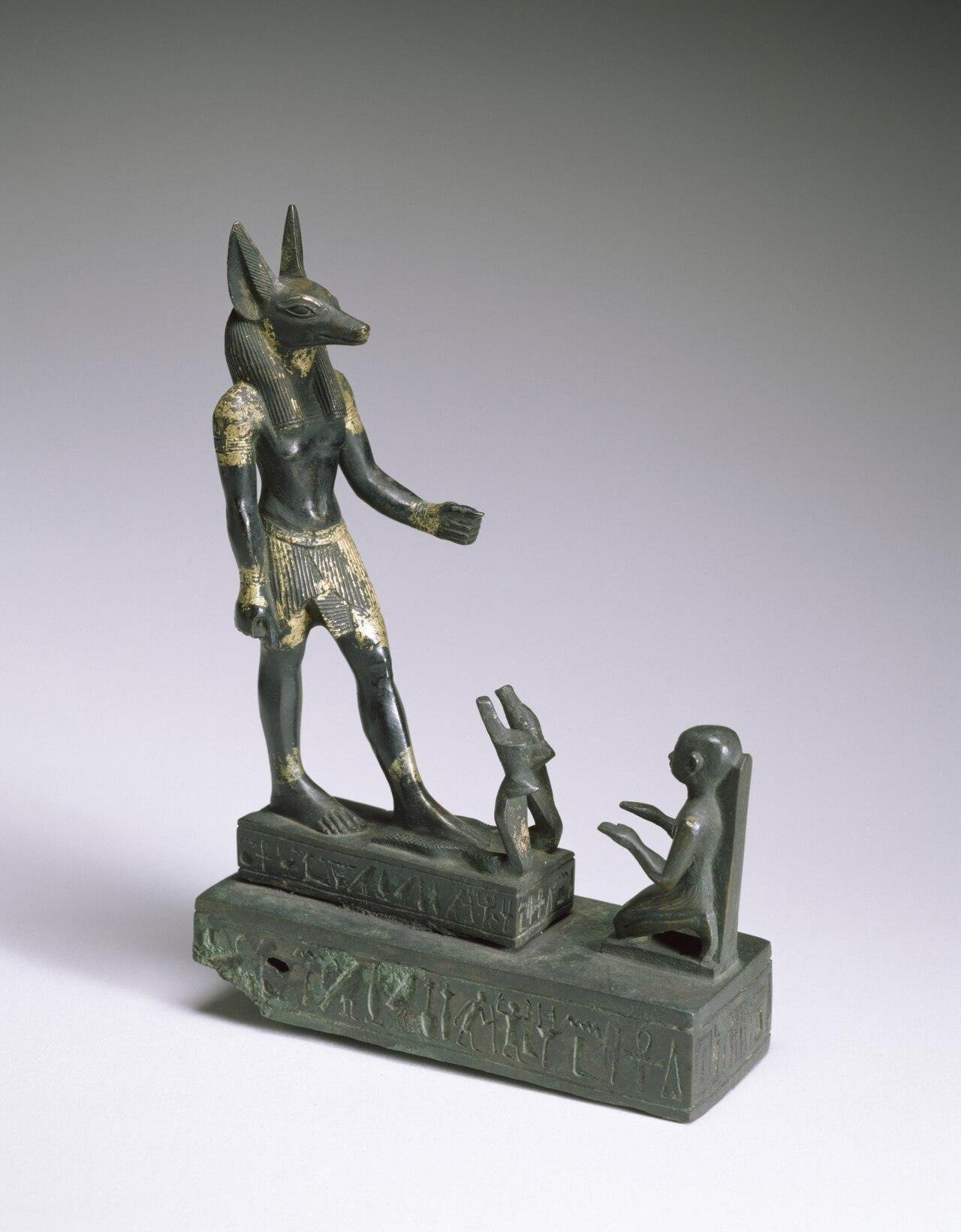 Anubis ancient Egyptian god of mummification statue