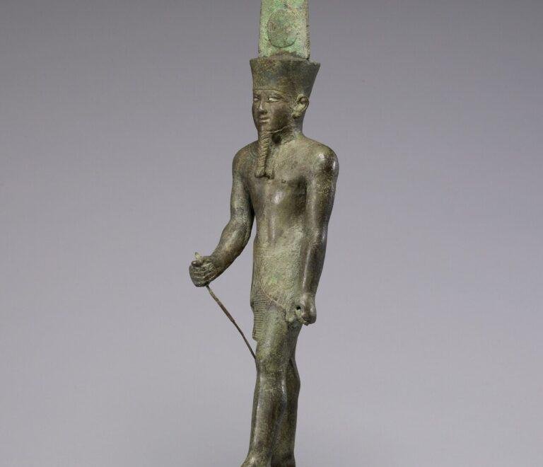 Egyptian gods and goddesses — statue of Ra (Amun-Re), the sun god