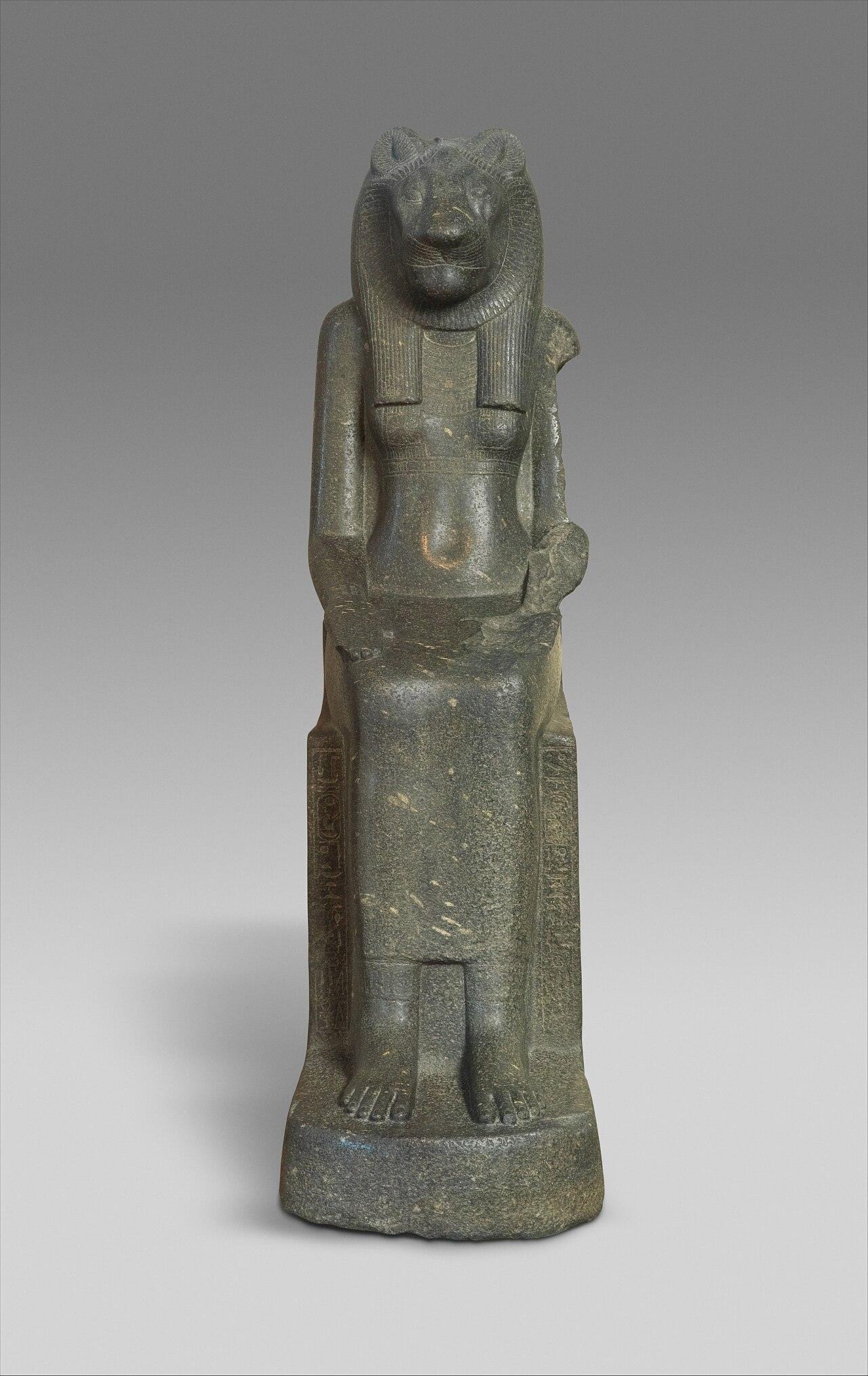 Sekhmet ancient Egyptian lioness goddess statue