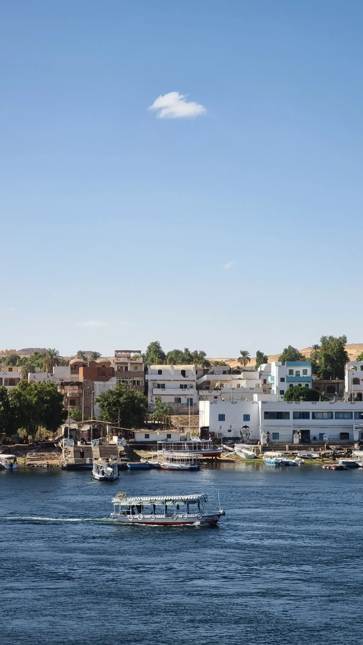Elephantine Island ruins and river view