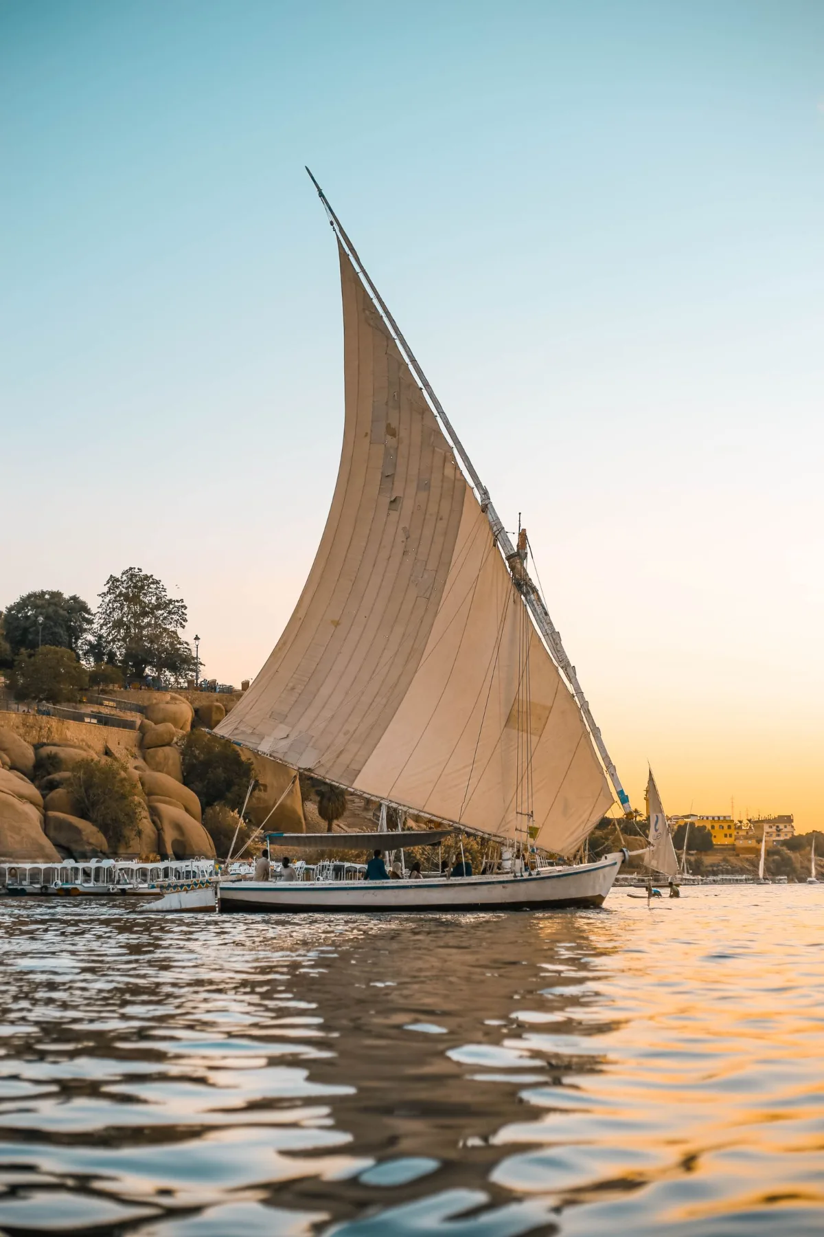Felucca ride Aswan at sunset