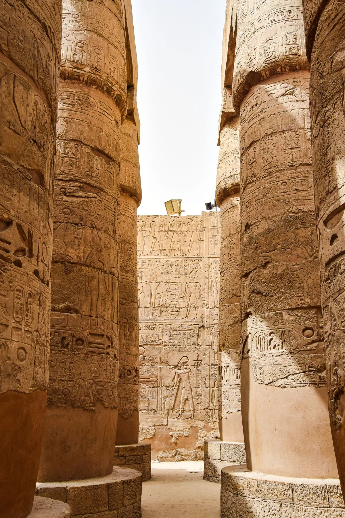 Karnak Temple - hieroglyphs on ancient columns