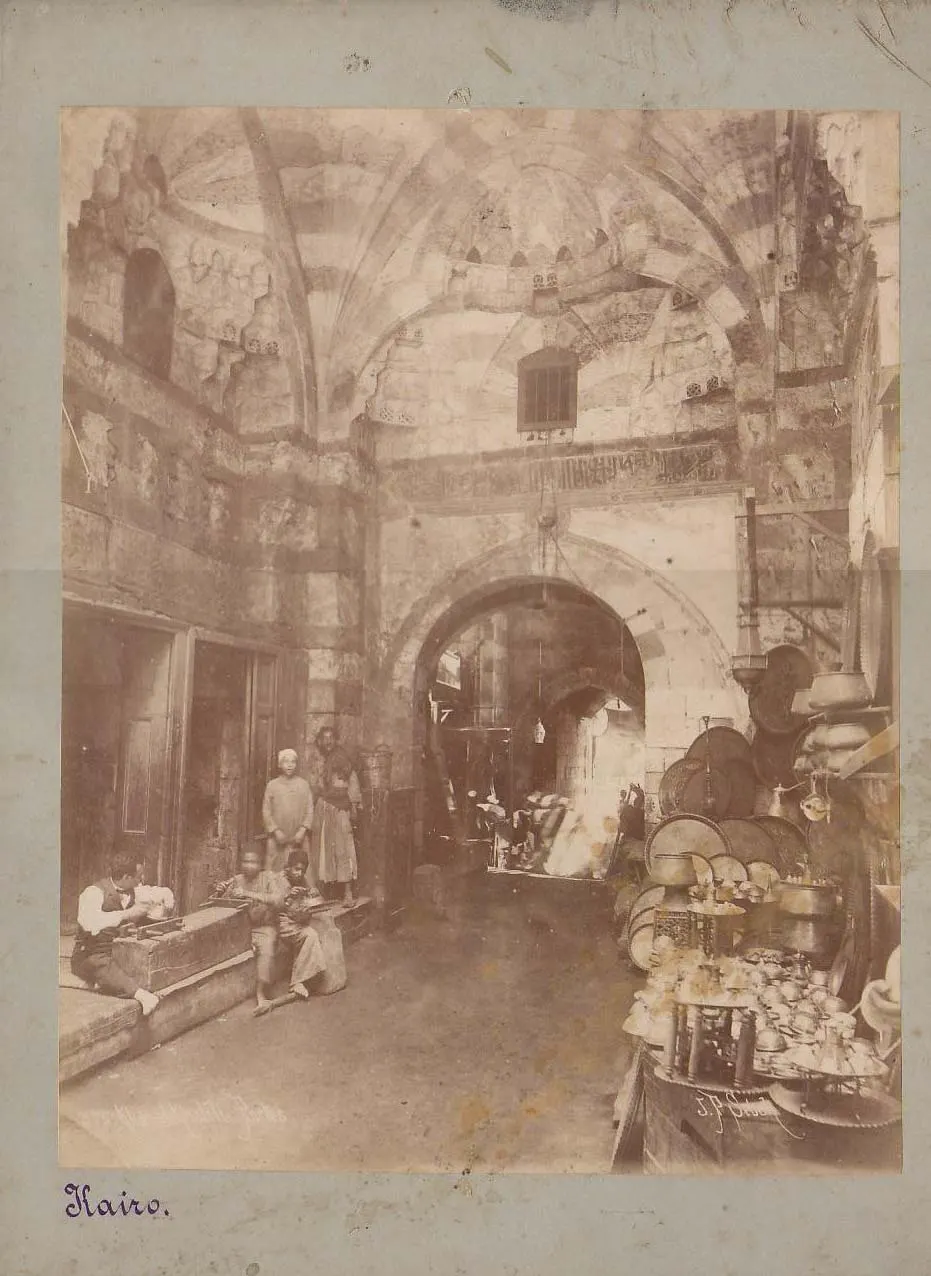 Khan El Khalili Cairo Egypt - lantern shops in the bazaar alleys