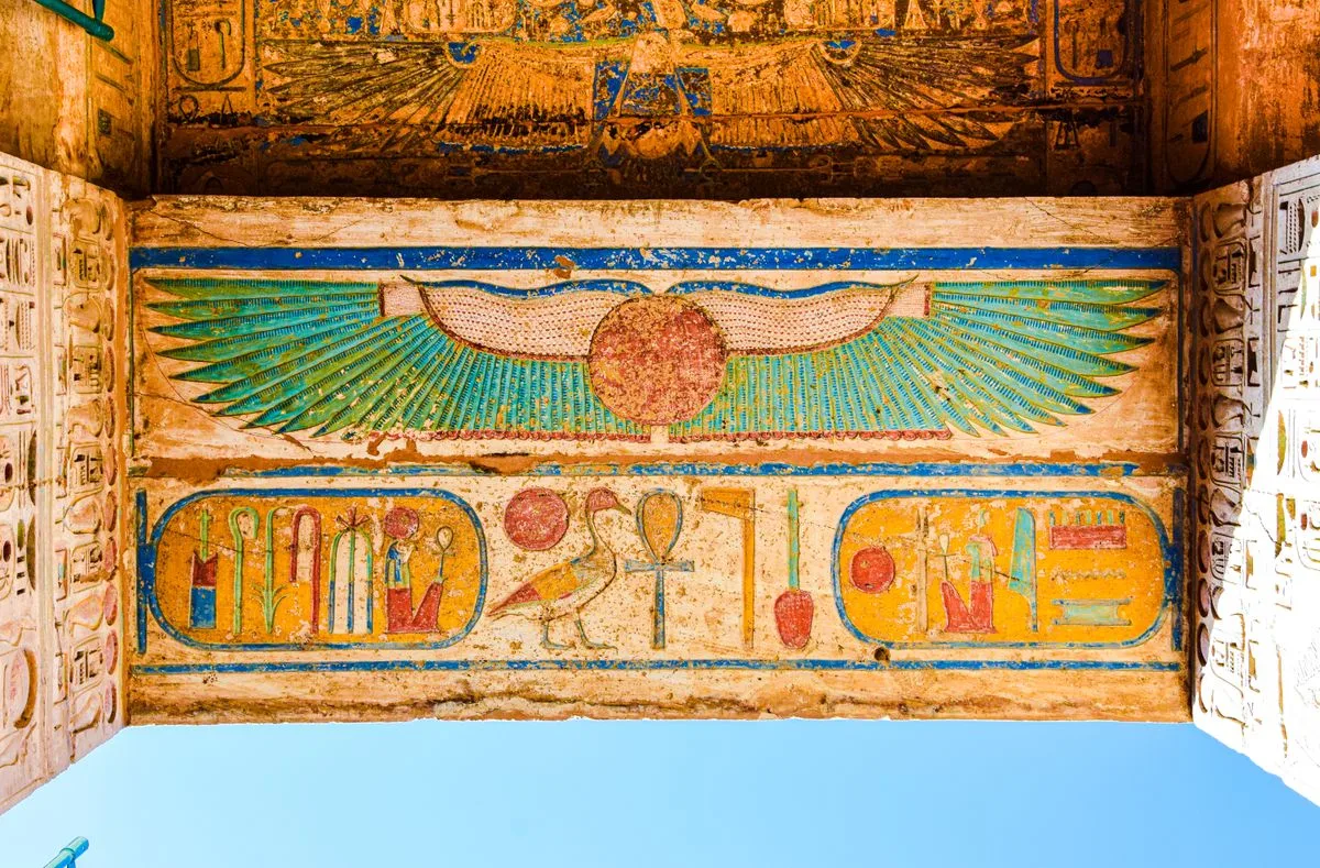 Medinet Habu - massive temple pylon