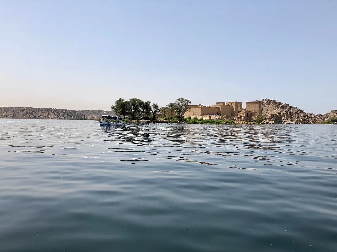 Philae Temple of Isis on its island near Aswan Egypt