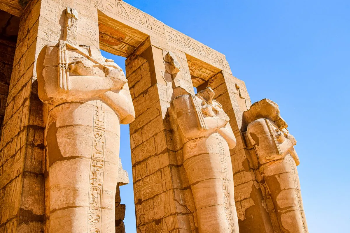 Ramesseum - fallen colossus of Ramesses II