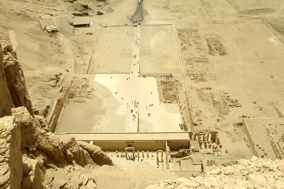 Hatshepsut mortuary temple terraces in Luxor