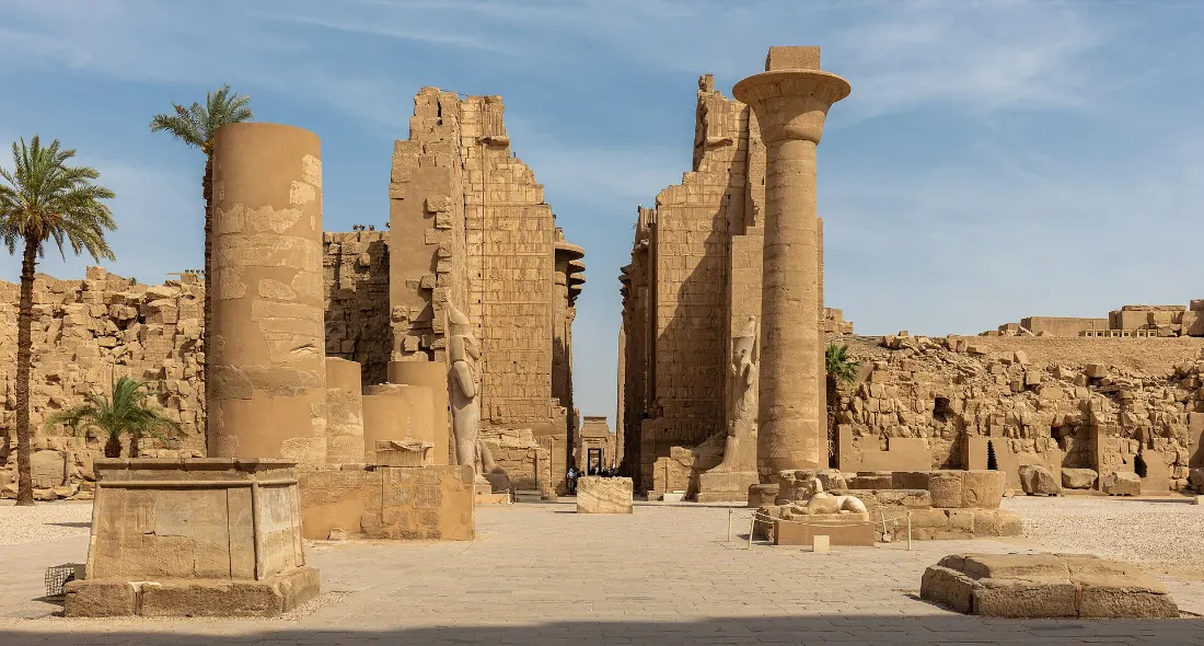 Karnak Temple hypostyle hall in Luxor Egypt