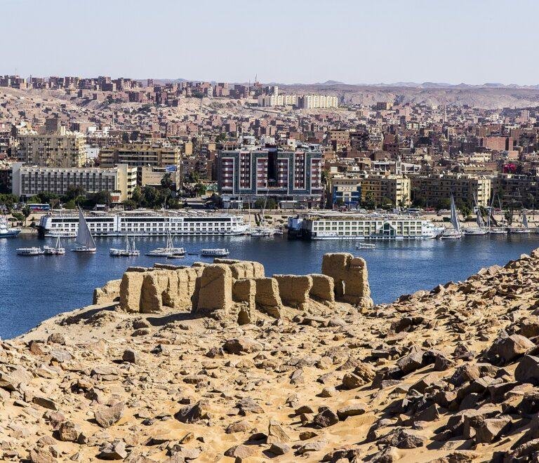 Tombs of the Nobles Aswan overlooking the Nile