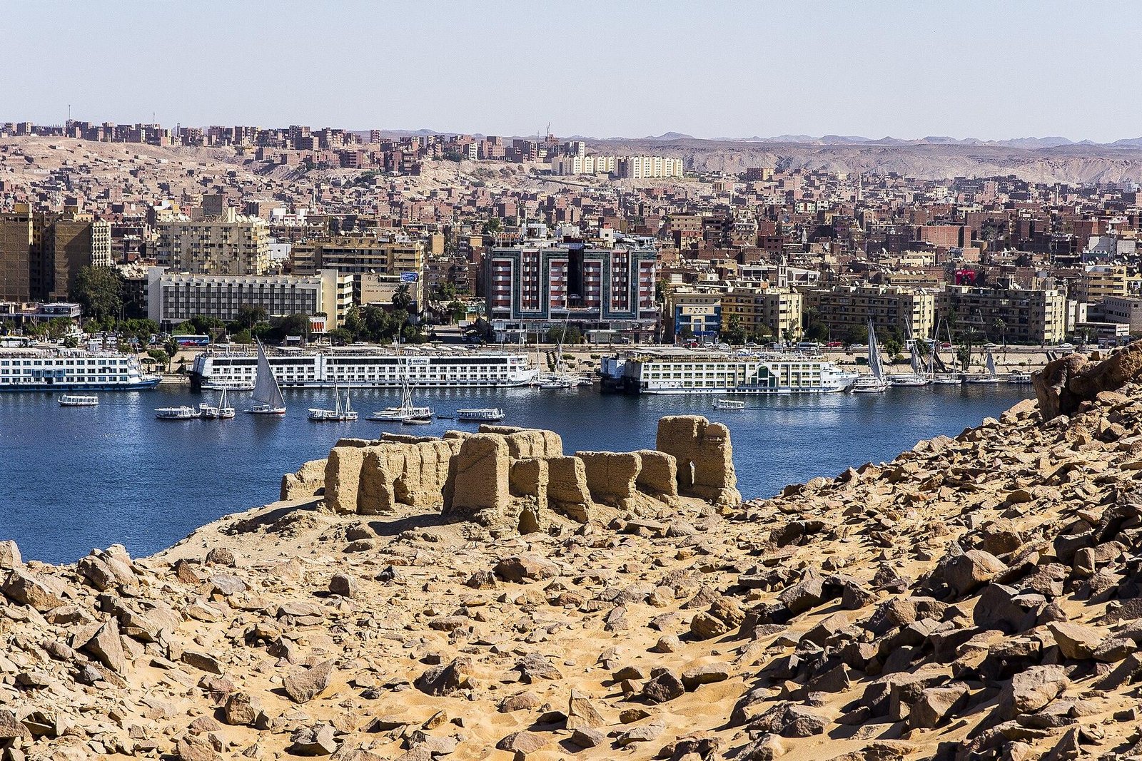 Tombs of the Nobles Aswan overlooking the Nile