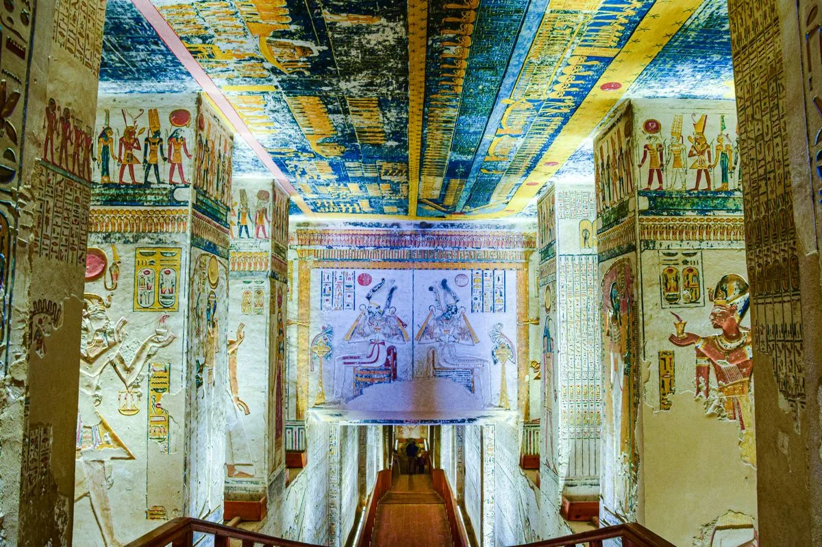 Valley of the Kings - painted tomb walls