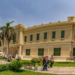 Abdeen Palace Museum Cairo facade and gardens in downtown Cairo