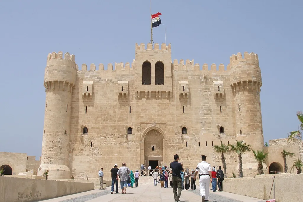 Qaitbay Citadel in Alexandria, one of the best places to go during Christmas by the sea