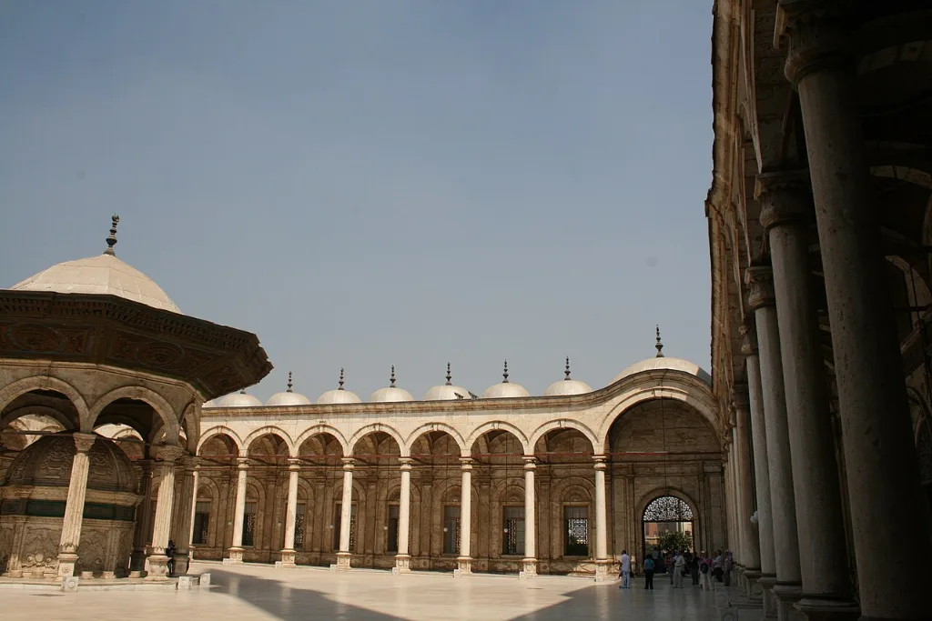 Cairo Citadel mosque courtyard, one of the best places to go during Christmas for culture