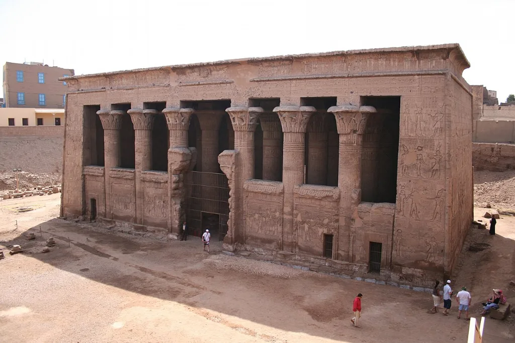 Esna temple portico on the Nile, an easy detour during Christmas travel