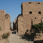 Karnak temple gateway, a classic stop for Christmas travel in Egypt