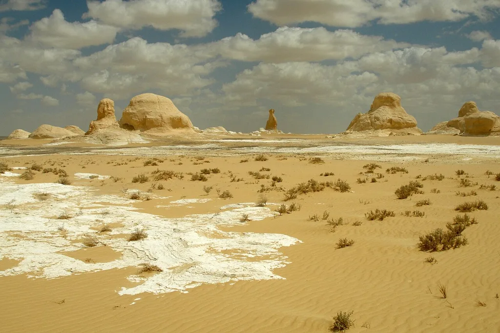 White Desert chalk rocks, one of the most unusual Christmas vacation ideas