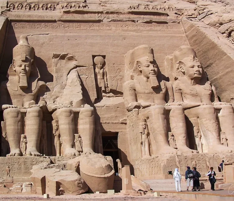 Abu Simbel temple facade, a highlight of Christmas vacation packages in Egypt