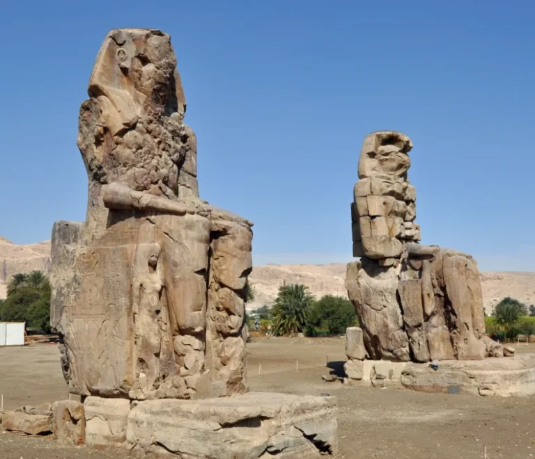 Colossi of Memnon: the twin statues of Amenhotep III on Luxor's West Bank