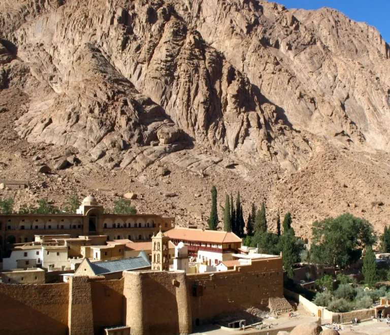 Saint Catherine's Monastery below Mount Sinai on an Egypt Holy Land Tour
