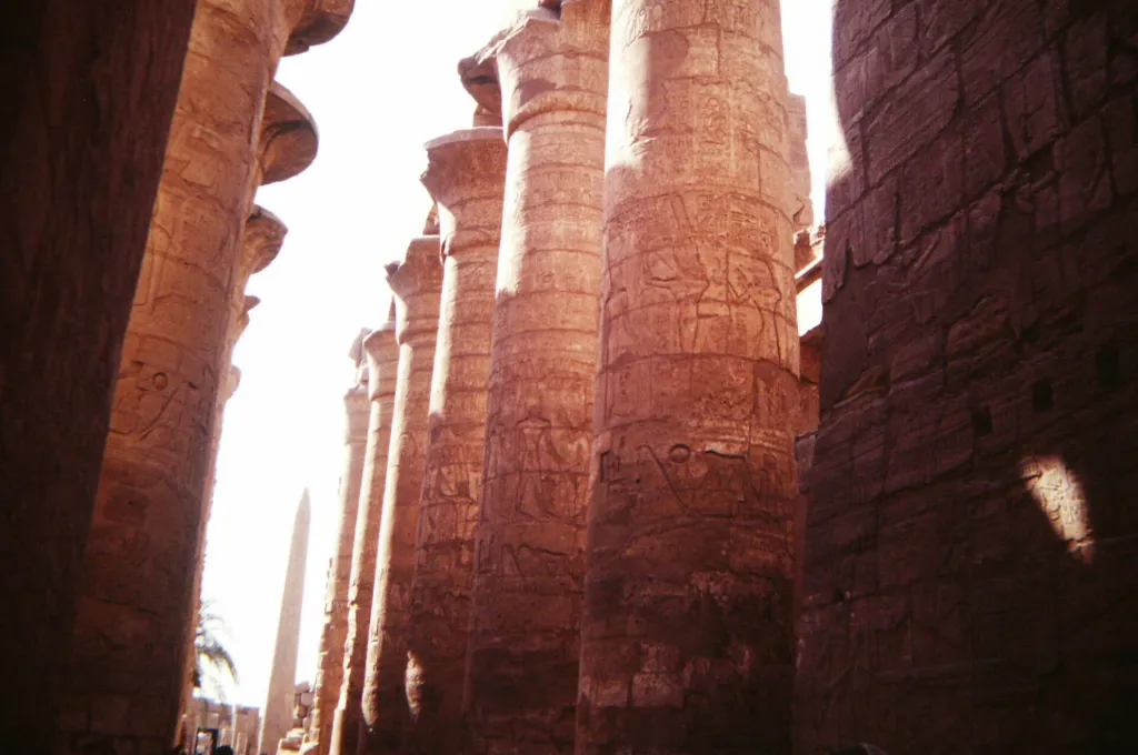 Columns of the Karnak Hypostyle Hall in Luxor, a highlight of an Egypt New Year tour