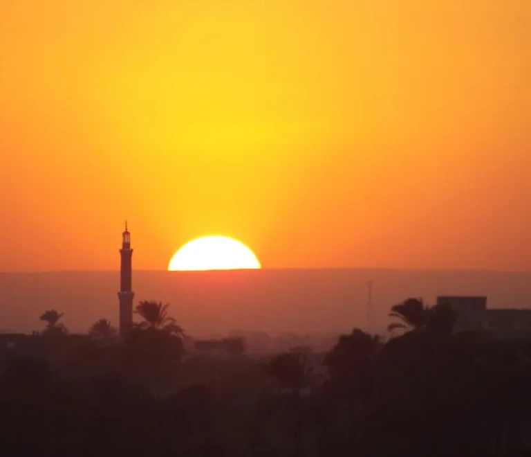 Sunset over the West Bank of the Nile, the golden-hour backdrop of any Luxor itinerary