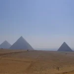 Giza pyramids under a clear winter sky, a classic stop on a New Year in Egypt trip