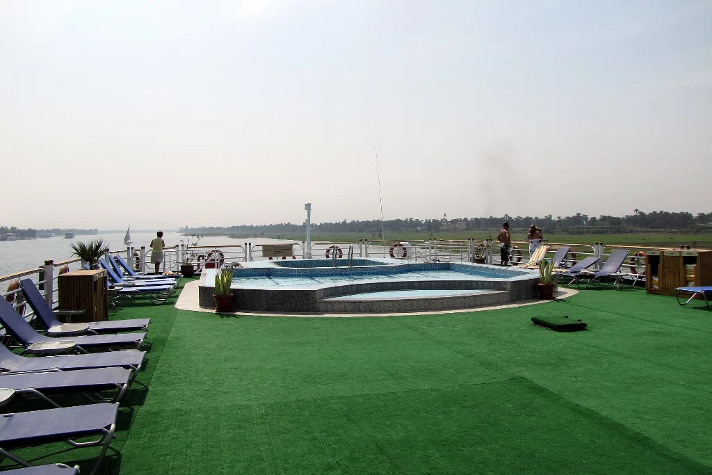 Nile cruise sun deck, part of an all inclusive Christmas vacation in Egypt - Christmas All Inclusive Holidays