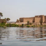 Philae Temple reflected in the Nile near Aswan