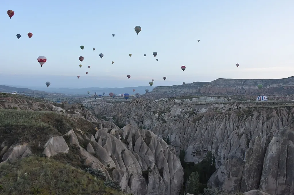 Balloons over rock valleys, one of the best hot air balloon rides in the world