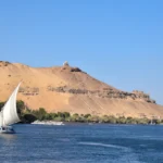 Sailing boat on the Nile near Aswan, the setting for a dahabiya Nile cruise 5 nights