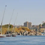 Aswan Nile with feluccas, an easy base for solo Christmas travel