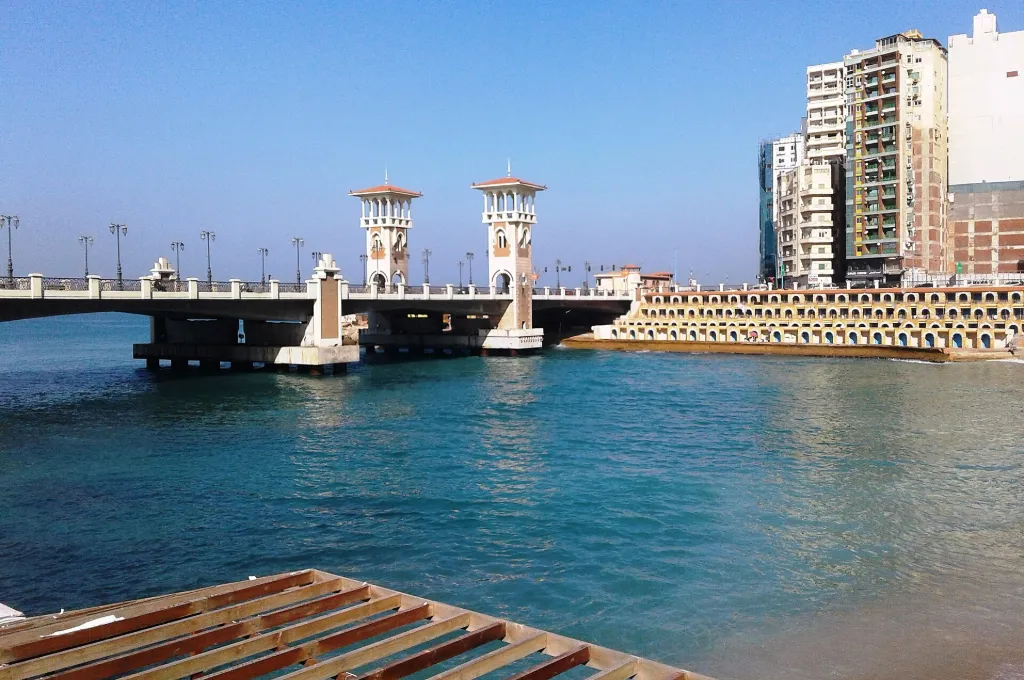 Stanley Bridge on the Alexandria Corniche - New Year In Alexandria Egypt